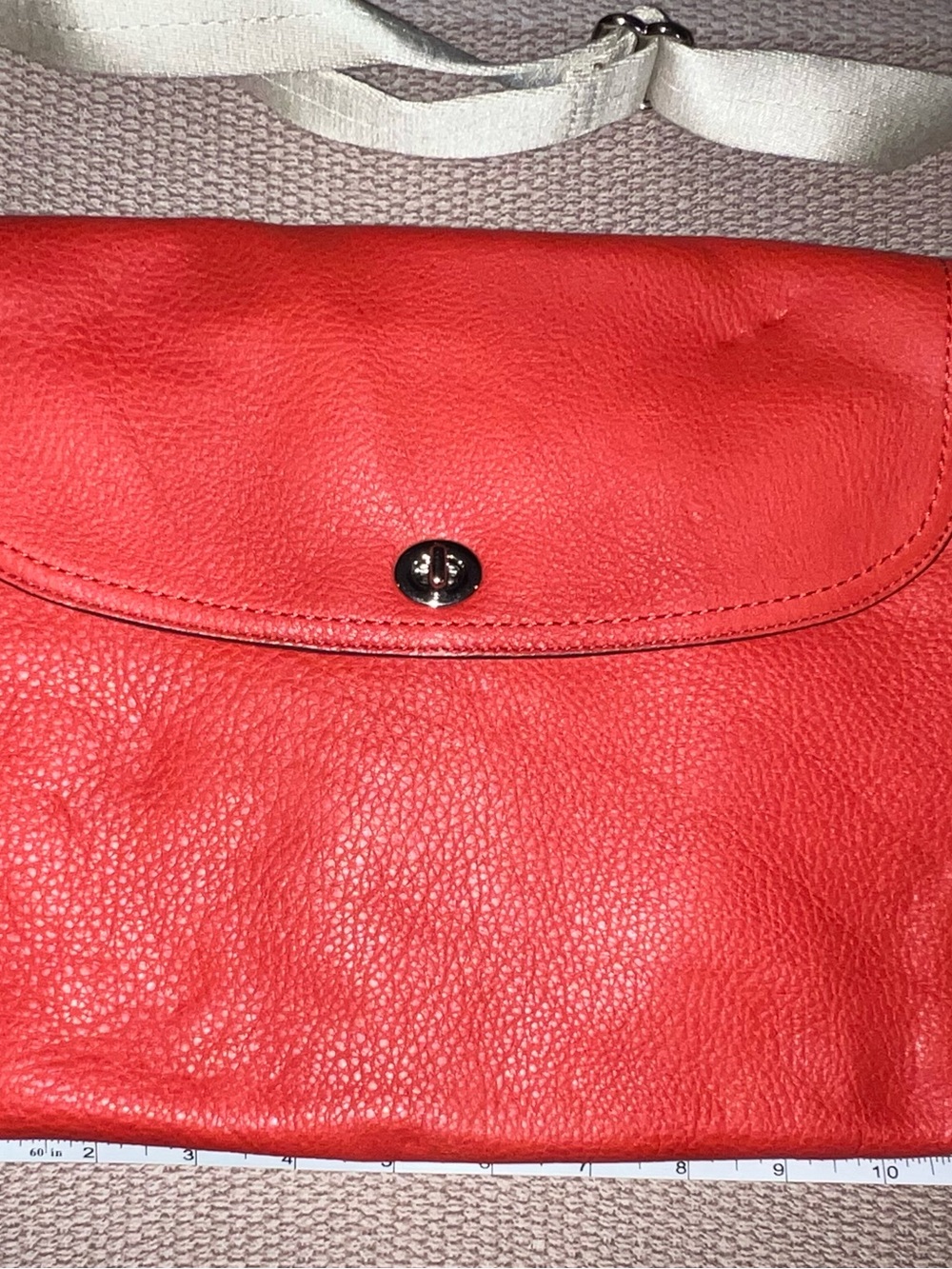 Coach Orange Leather Crossbody Bag